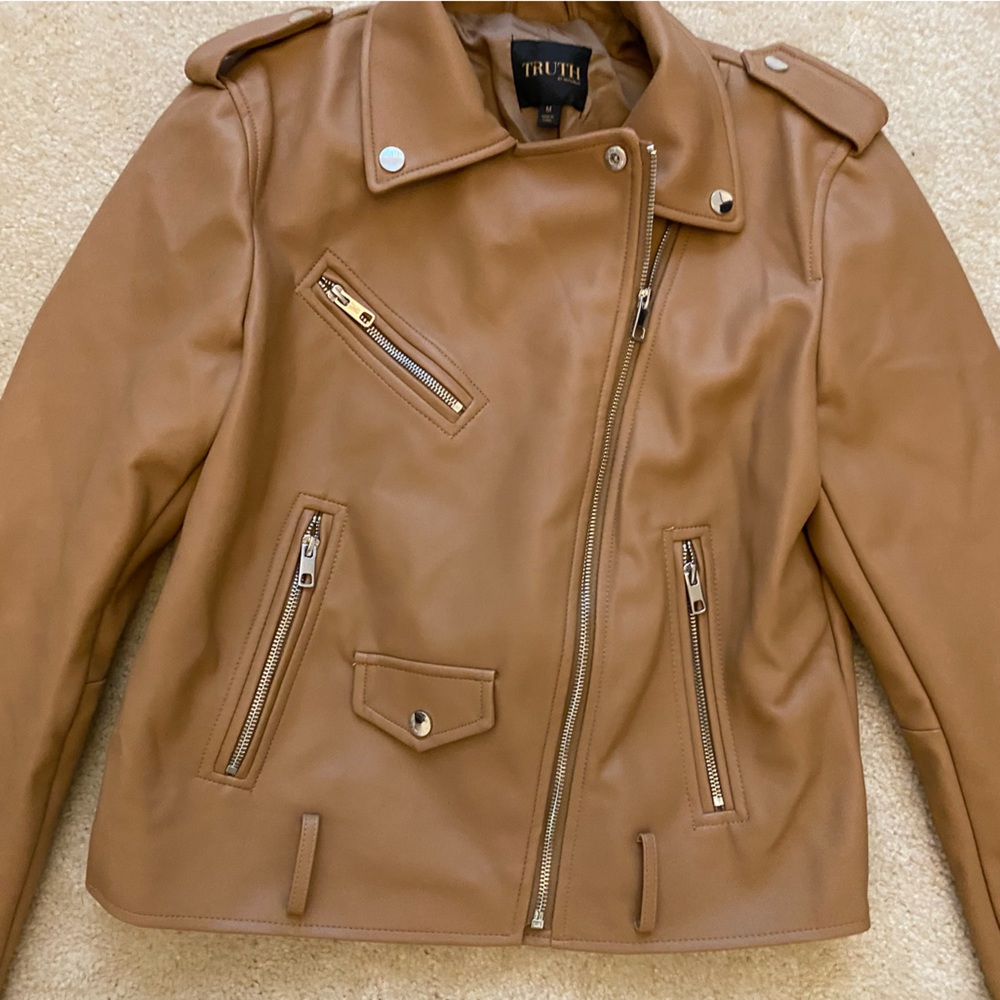 TRUTH by Republic TAN MOTO JACKET